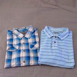 2 EDDIE BAUER MEN SHIRTS